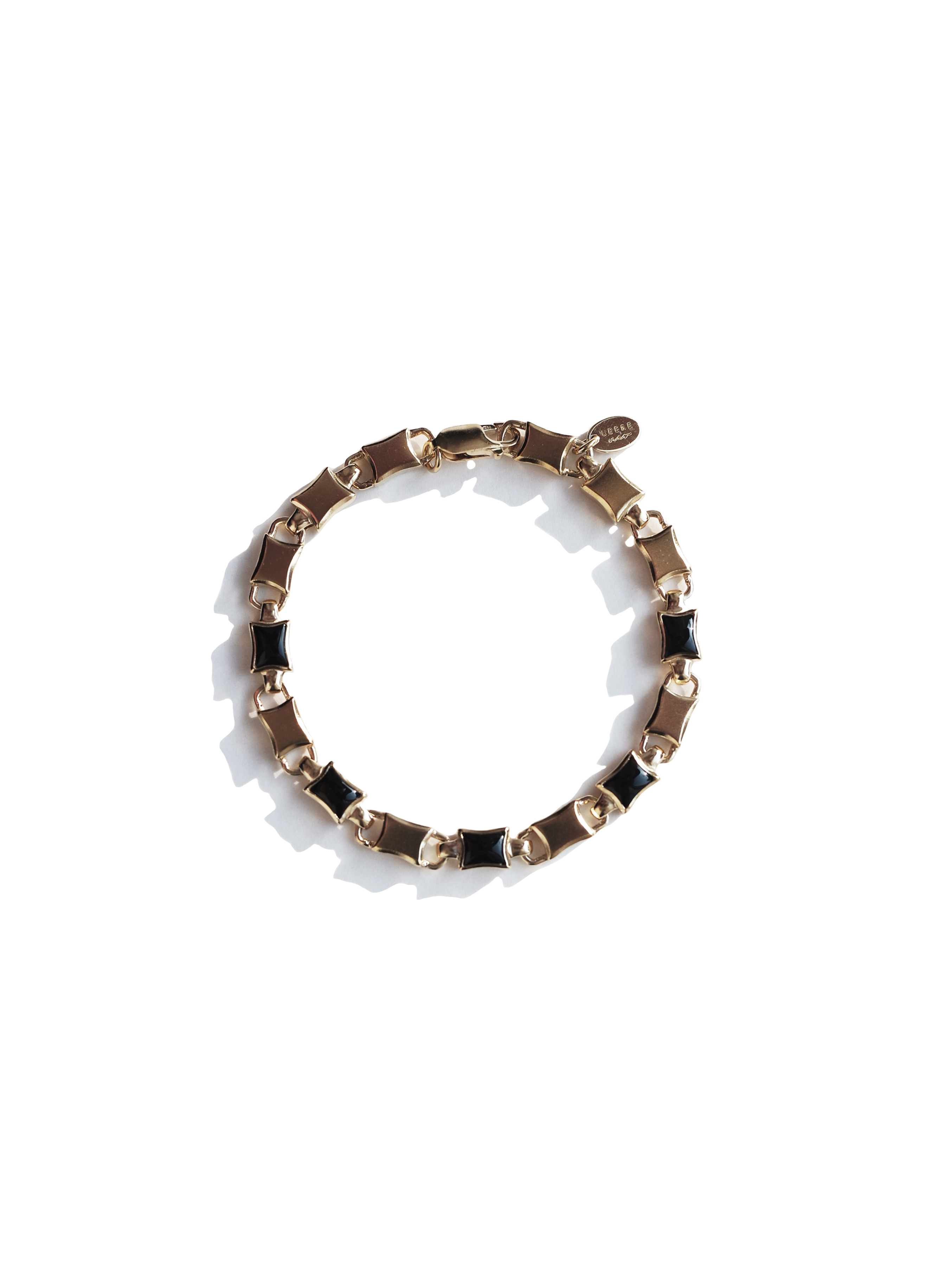Frame link bracelet-Gold