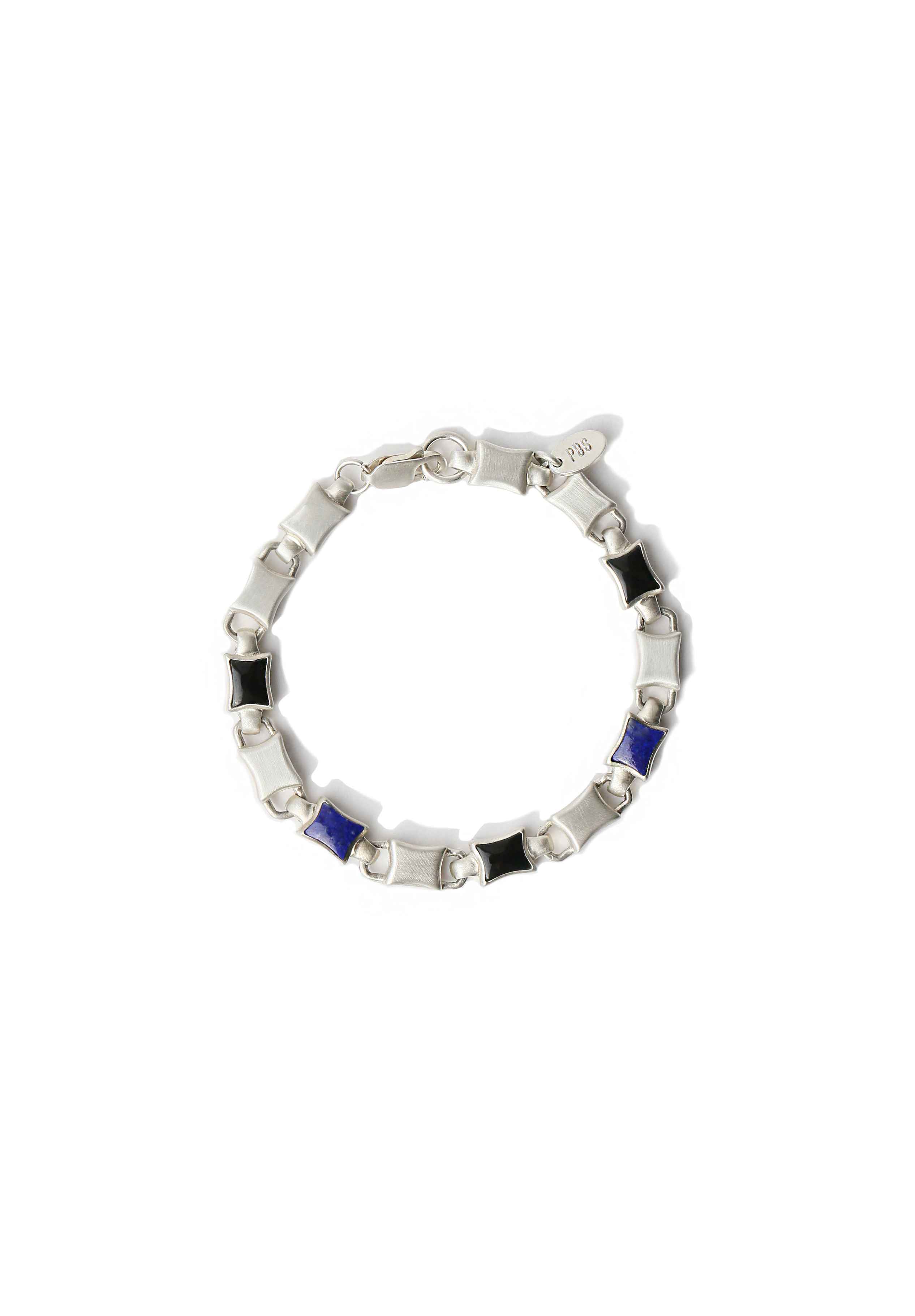 Frame link bracelet-Silver