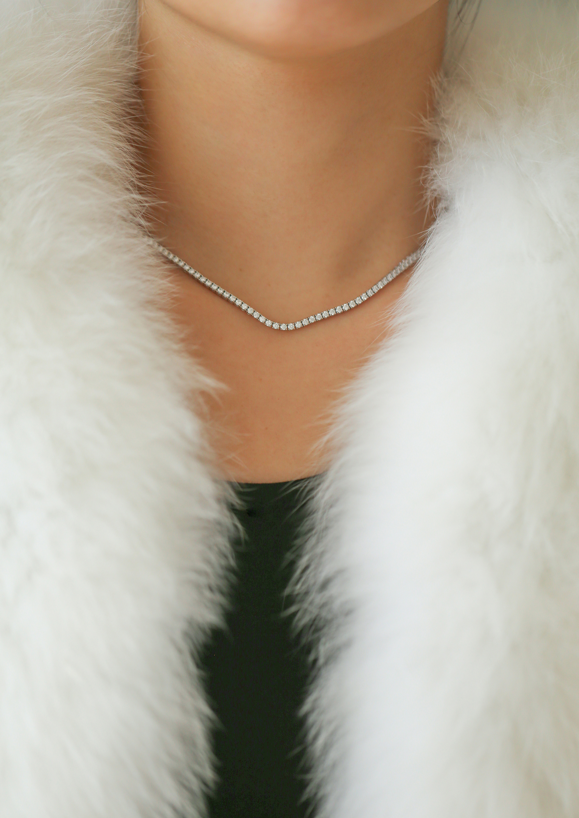 THE SILVER TENNIS NECKLACE